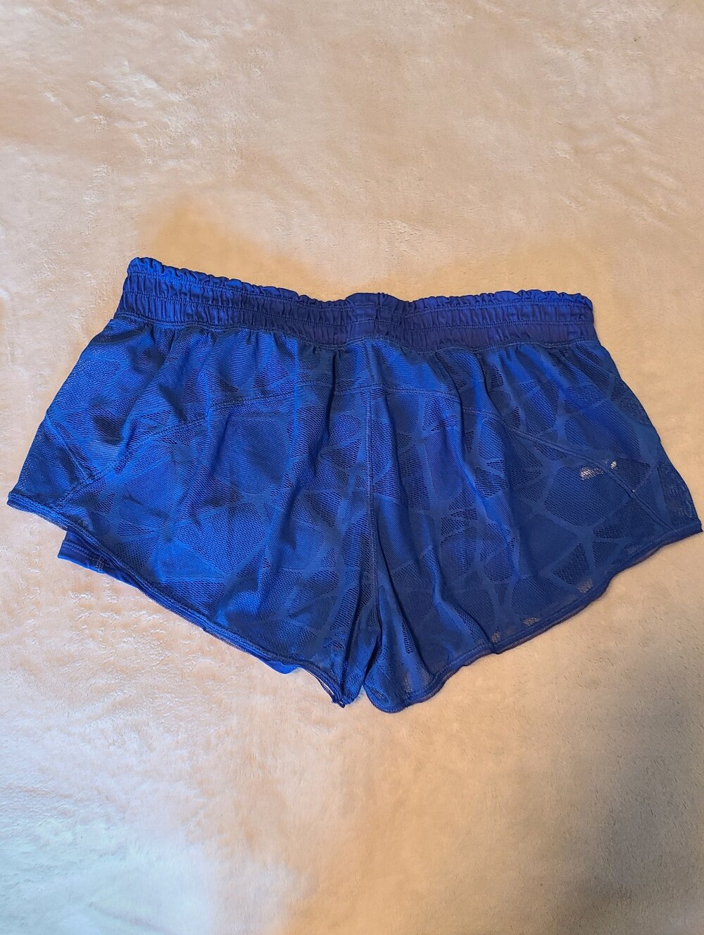 Lululemon Harbor Blue Mesh Athletic Shorts Size Size 10 - Picture 2 of 7